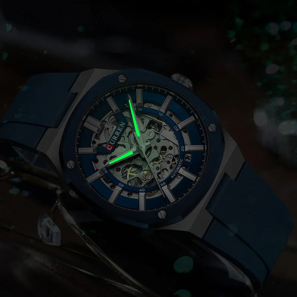 Curren 8485 Men’s Mechanical Skeleton Watch – Currenstate Australia