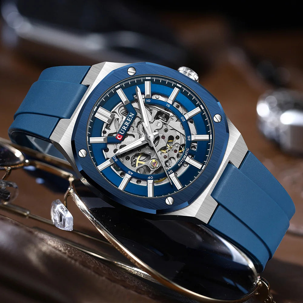 Curren 8485 – Mechanical Skeleton Watch