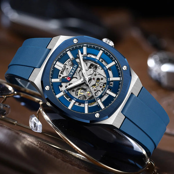 Curren 8485 Men’s Mechanical Skeleton Watch – Currenstate Australia